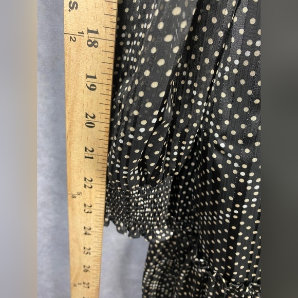 J. Crew Polka Dot Pattern Smocked Ruffle Tiered Mini Dress  Size L - Picture 6 of 10